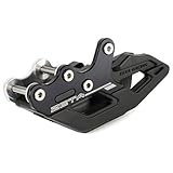 Zeta Chain Guide Compatible with Kawasaki KX250/KX250X 2021–2025 KX450 2019–2025 KX450X 2021–2025, Reinforced PU Slider with Duralumin Plate, Black
