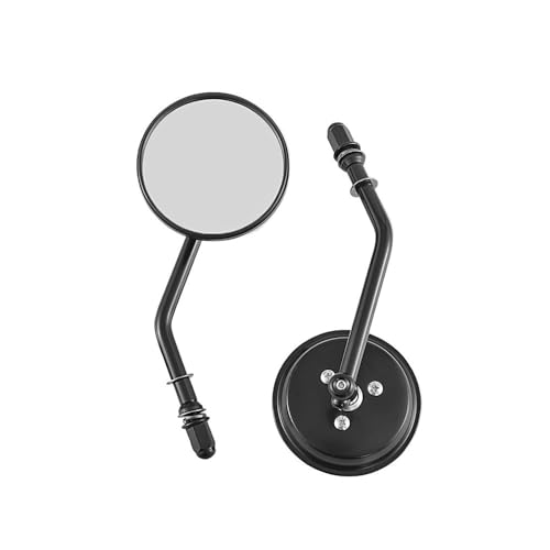 Espejo retrovisor de motocicleta de 8mm y vástago corto de 3 pulgadas para Bobber
