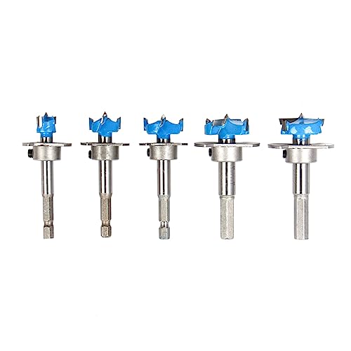 Set de 5 brocas para madera 15-35mm ajustables miniatura 1