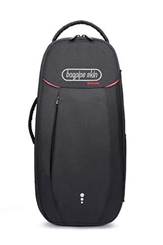 Dudelsack-Hülle, Hartschale, vollständig schützend, mit Innentasche und Regenschutz