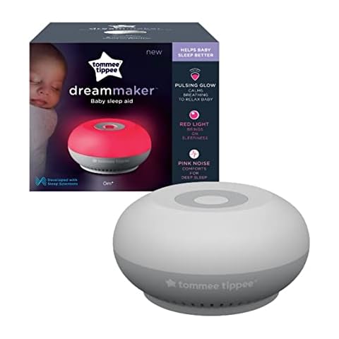 Tommee Tippee Dreammaker Baby Sleep Aid, Pink Noise, Red Light Night Light, Scientifically Proven, Intelligent CrySensor (Pack of 1) Cover