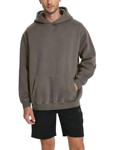 Hatant Hoodies for Men Heavyweight Fleece Sweatshirts Mens Acid Wash Athletic Hoodie Oversized Matching Pullover for Couples2