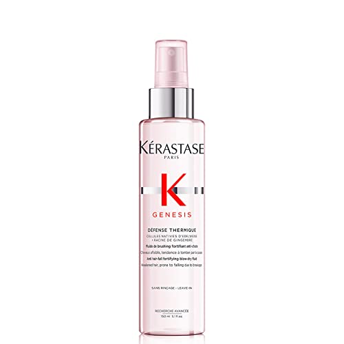 Kérastase | Genesis, Spray Protector Térmico Fortificante, Anti-Caída y Anti-Frizz, Para Pelo Frágil, Défense Thermique, 150 ml Cover