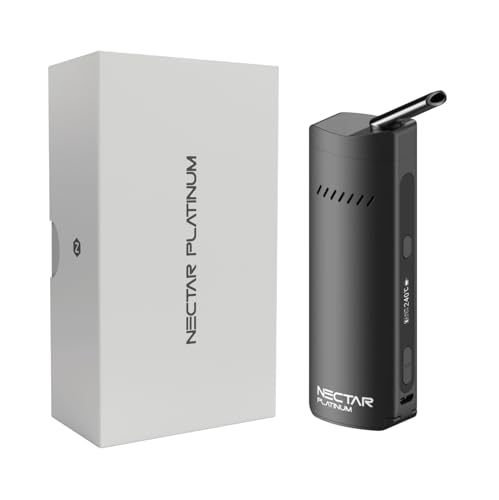 Vaporisateur Herbe Nectar Platinum | Garantie 3 Ans | Vaporisateur à Convection avec Batterie 3500 mAh, Extraction Haute Rendement, Température Précise,...