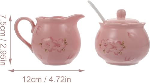 Pot à sucre pour café expresso et service à lait en céramique blanche avec couvercle - 7