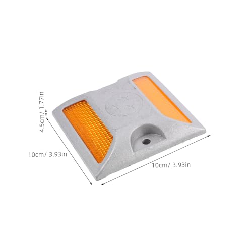 Garneck 2pcs Marcadores Reflectivos de Carretera de Aluminio miniatura 2