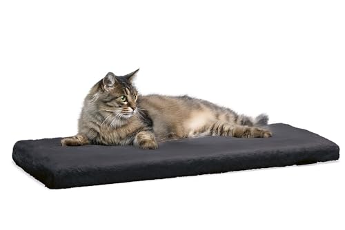 Beeztees Moza, Fensterbankkissen, Plusch, Anthrazit, 65x27x3 cm