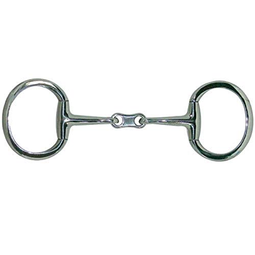 Coronet French Link Flat Ring Eggbutt Snaffle Horse Bit, 4 3/4-Inch