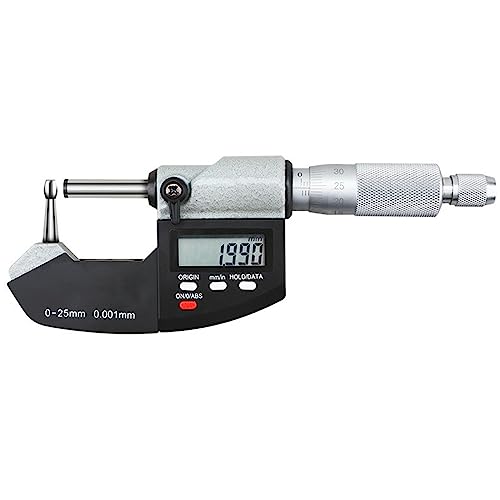 Reloading Micrometer Tube Ball Spherical Anvil Digital Electronic Micrometer Measuring Tool 0-1