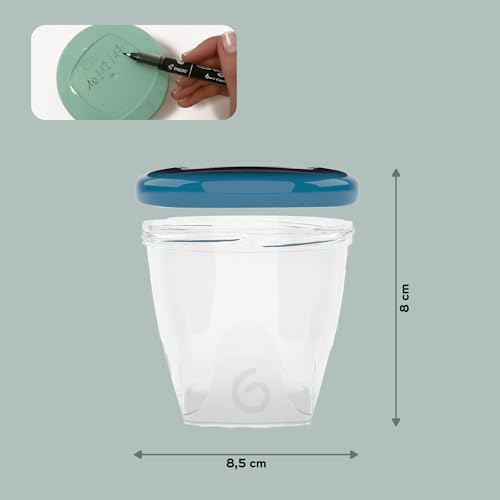 Image of Babymoov Bowls, 6-Piece Storage Food Containers (6x8 oz)