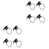 FOMIYES 8 Stück Stirnband Graduierung Kappe Silber Bachelor Mini Hotel Hut Mithelfer Hoop Kopfschmuck für Haarzubehör Zimmer Band Party Arzt Kopf Heimkostüm Kleid