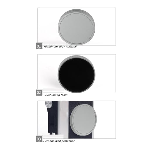 Lens Cap for Instax EVO, Anti Scratches Aluminum Alloy Front Lens Protective Cover with Buffering Sponge Internal, Dustproof Waterproof, Designed for Instax EVO Lens (Grey)