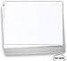 Hamilco 5x7 White Linen Cardstock Paper Blank Index Cards Flat Card Stock Heavyweight 100lb Cover 100 Pack