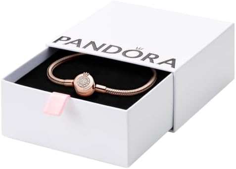 PANDORA Moments Sparkling Crown O Pavé Fecho Pulseira Corrente