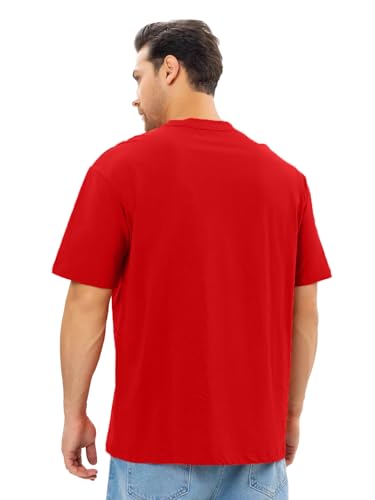 Image of LEOTUDE Couple Combo Men's Oversized T-Shirt & Women's Drop Shoulder Tshirt