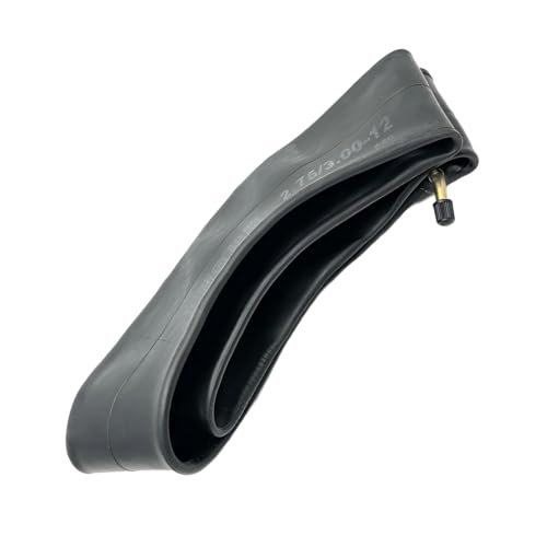 Yidcidu 2.75/3.00-12" Motorcycle Inner Tube, Heat-Resistant Aging-Resistant Inner Tubes, Thickened Sealed Vehicle Tire Replacement Parts, Universal for Dirt Pit Bike Motorcycle Off Road (Black)