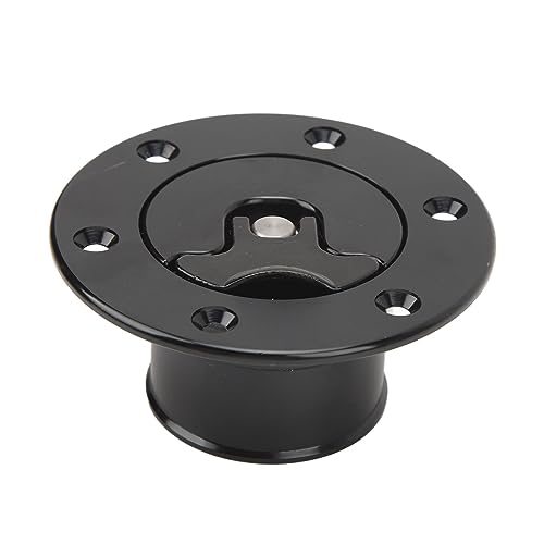Jiawu Kraftstoffeinfüllstutzen und -Deckel, Mm/1,54 Zoll, Bündig Montierter Brennstoffzellen-Überspannungstankdeckel aus Aluminiumlegierung mit 6-Schrauben-Öffnung, Universell