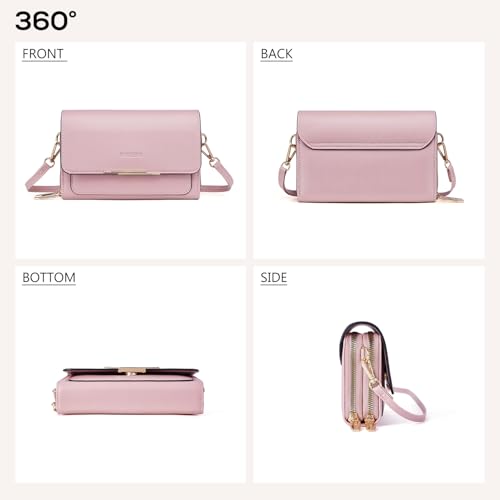 Image of Roulens Small Crossbody Bag for Women,Cell Phone Purse Women's Shoulder Handbags Wallet Purse with Credit Card Slots