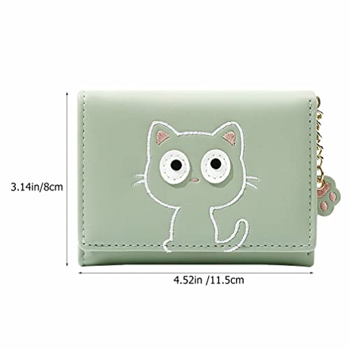Cute Cat Wallet Zipper Purse Multi-function Card Holder for Women Lightweight Change Holder for Travel and Everyday Use Easy One-hand2