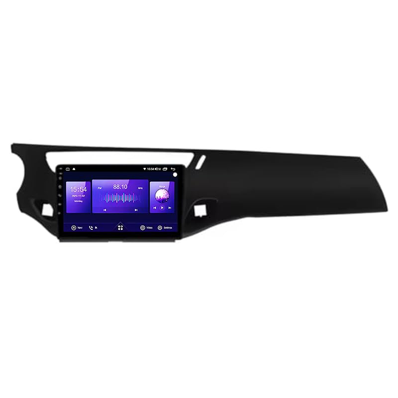 JZHIWEI Android 15 Radio Coche Pantalla Táctil 9 Pulgadas para Citroen C3 DS3 2010-2016 Conectar y Usar Navegación GPS Control del Volante 4G WiFi FM Am RDS Enlace Espejo con Bluetooth
