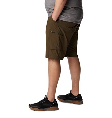 Image of Columbia Men's Regular Fit Shorts (AM4723 Cypress Heather Camo Print 40)