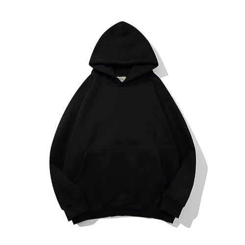 ESSENTIALS THE BIG DIPPER Graphic Pullover Solid Hoodie Unisex Cotton Sweatshirt for Adults and Teenagers Black