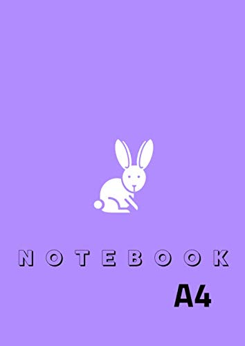 Purple Notebook a4: Blank Lined Pages - 200 pages
