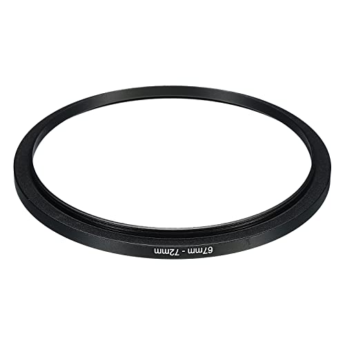 PATIKIL 67mm-72mm Metal Step Up Ring, Camera Lens Filter Adapter Ring Aluminum Filter Adapter Ring for Camera Lenses Hood Black - Image 3