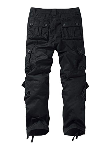 Image of Match Men's Wild Retro Multi-Pockets Utility Casual Cotton Cargo Trousers #3357