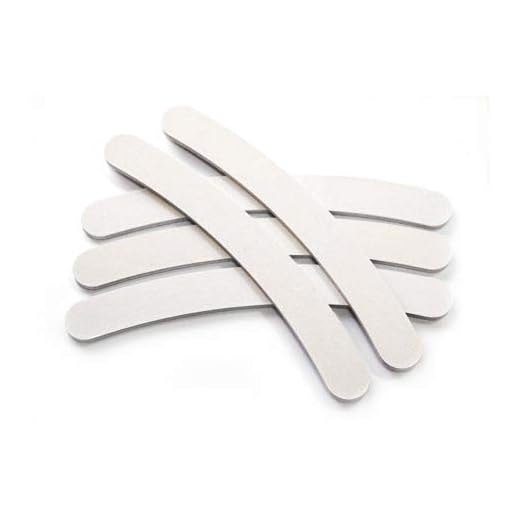 PROFICO 25x Nagelfeile Gebogen Körnung 80/80 Premium Qualität Nagelfeile Feilenset für Gelnägel Nagelfeile Gelnägel, für Maniküre & Pediküre Nagelfeile für Nagelstudio (Weiß)