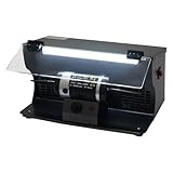 Polishing Machine, 200W Dual-Switch Control Polishing Grinder with Dust Collector and Two Mounting Shafts, Variable Speed Bench Electric Polishing Machine For Jewelry, Hardware and Small Workpieces