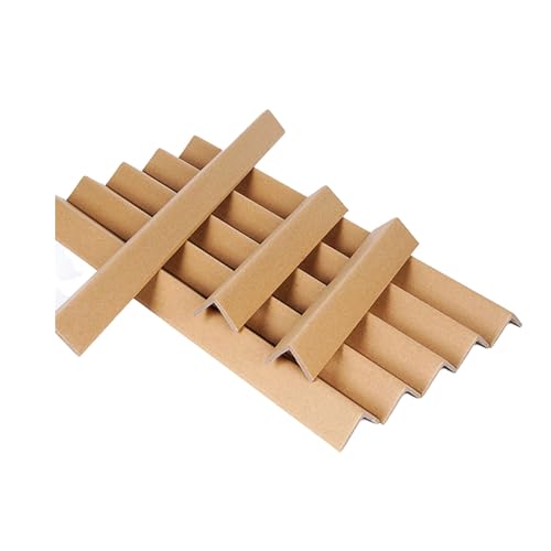 Paletteneckenschutz - Verstärkter Kartonkantenschutz für Versandkartons - Super Duty für Lager- & Industrieverpackungen (200 x 5 x 0,3 cm)