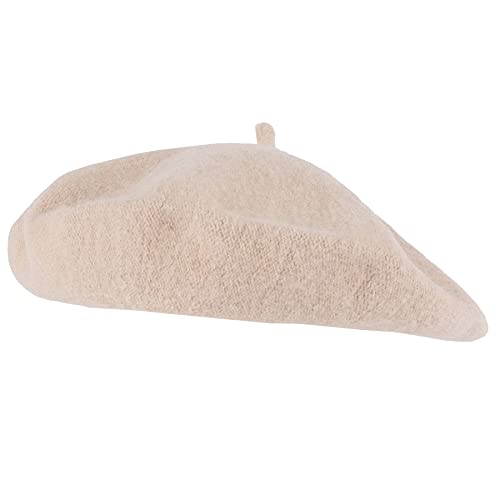 Hat To Socks Wool Blend French Beret for Men and Women in Plain Colours (Beige)