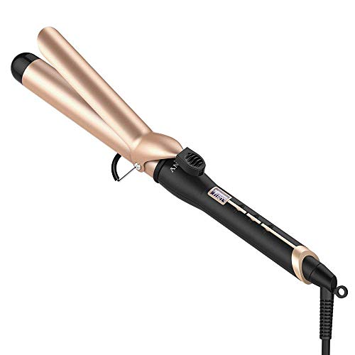 Anjou Curling Iron 1.25 inch with Tourmaline Ceramic Coating, Hair Curling Wand...