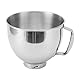 Edelstahl-Rührschüssel-Ersatz mit Griff für 4.5Q Artisan 5QT