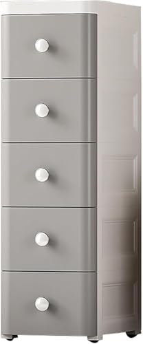 Cómoda de almacenamiento delgada con cajones