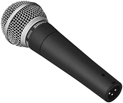 Shure SM58-LC Dynamiczny mikrofon wokalny z pneumatycznym mocowaniem wstrząsu, wbudowany filtr pop, klip A25D, 3-pinowy złącze XLR, brak kabla (SM58-LCE)