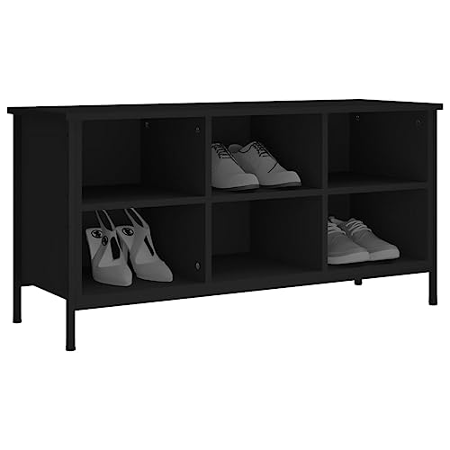Armoire à Chaussures Noire pour Entrée Étroite Solution Antiencombrement Sol - 6