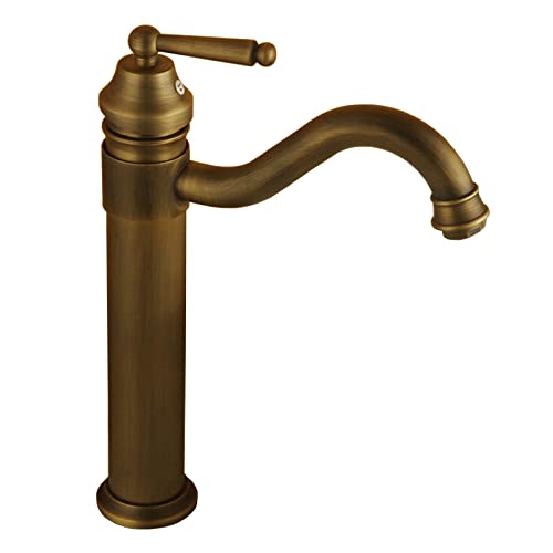 Robinet de salle de bain en bronze antique de style rétro chic
