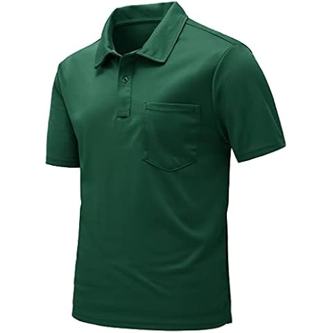 donhobo Men's Lightweight Breathable Golf Polo Shirt Cover