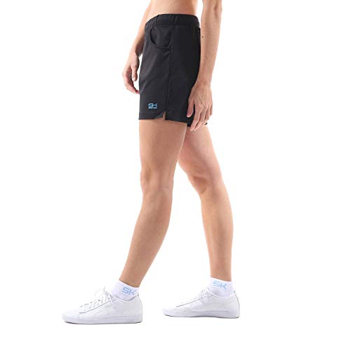 SPORTKIND Filles & Femme Tennis Fitness Bermuda Shorts avec Poches Respirant Anti UV Cover