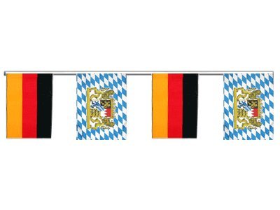Guirlande d'amitié Allemagne Bavière Lion Digni de 6 m