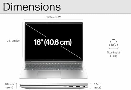 Image of HP EliteBook 660 G11 Business AI PC Laptop (16 inch FHD+ Anti-Glare, Intel 12-Core Ultra 7 165U, 16GB DDR5, 512GB SSD), Backlit, Fingerprint, 5MP IR Webcam, 2x Thunderbolt 4, Fast Charge, Win 11 Pro