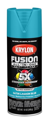 Krylon Fusion All-In-One 12 Oz. Satin Spray Paint, Lagoon Blue - 1 Each
