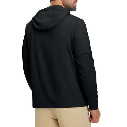 Image of M MAELREG Hoodies for Men Golf Fleece Hooded Sweatshirts Dry Fit Athletic Lightweight Casual Midlayer Mens Hoodies Pullover