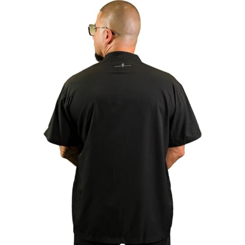 Barber Strong The Master Barber Jacket for Men, Hair Repellent, Vented Side Panels, 2-Way Zipper, Moisture Wicking2