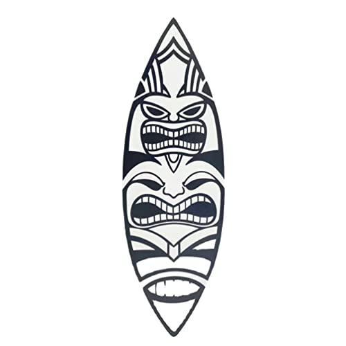 Abaodam Décoration Murale Art Tropical Bois Masque Artisanat Unique pour Salle De Bain Chambre Et Salon