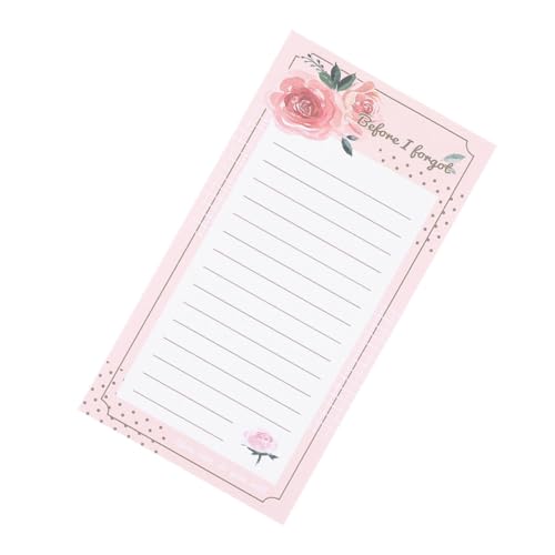 ledmomo 磁気ショッピングリストパッド 磁性便箋 冷蔵庫用メモパッド 厚手紙素材 やることリスト対応 便利な磁付き生活メモ帳