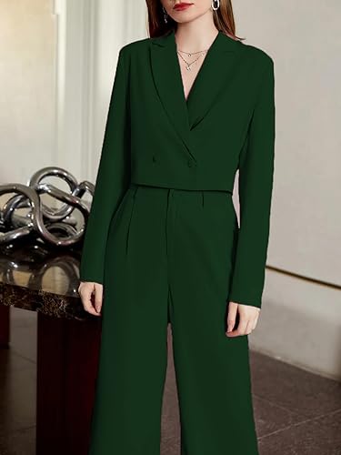 Image of KOTTY Women's Solid Relaxed Fit Full Sleeve Co-ord Blazer and Trouser Set.