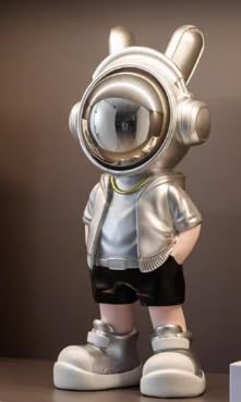 Hyack オブジェ インテリア 北欧 置物 韓国 クマ おしゃれ 癒し 雑貨 可愛い雑貨 小物 (シルバー) [並行輸入品]